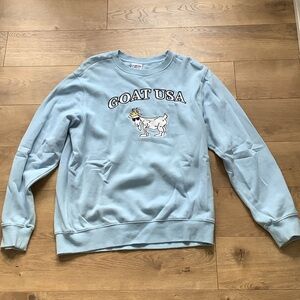GOAT USA Men's Light Blue Crewneck Sweater